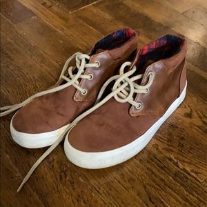 Boys size 2 brown dress shoes